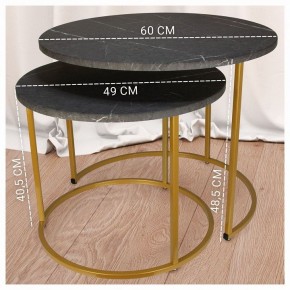 Набор из 2 столов журнальных МеталлАрт М001 в Игриме - igrim.ok-mebel.com | фото 8