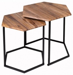 Набор из 2 столов журнальных МеталлАрт М003 в Игриме - igrim.ok-mebel.com | фото