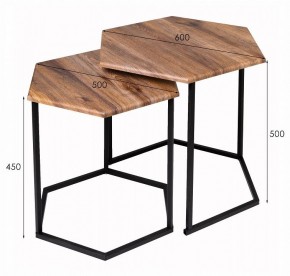 Набор из 2 столов журнальных МеталлАрт М003 в Игриме - igrim.ok-mebel.com | фото 11