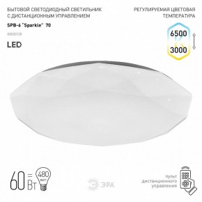 Накладной светильник Эра Классик SPB-6-70-RC Sparkle в Игриме - igrim.ok-mebel.com | фото 2