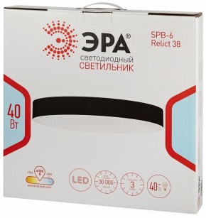 Накладной светильник Эра Relict Relict 38 SPB-6-40 4К BK в Игриме - igrim.ok-mebel.com | фото 6