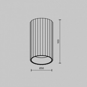 Накладной светильник Maytoni Calipso C106CL-01-GU10-B в Игриме - igrim.ok-mebel.com | фото 6