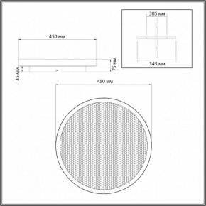 Накладной светильник Sonex Shimmers 7736/60L в Игриме - igrim.ok-mebel.com | фото 8