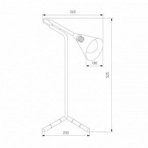 Настольная лампа декоративная Eurosvet Enigma 01186/1 черный в Игриме - igrim.ok-mebel.com | фото 3
