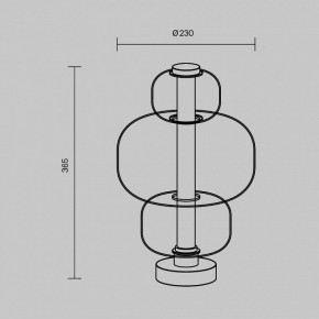 Настольная лампа декоративная Maytoni Atmos MOD364TL-L15B3K в Игриме - igrim.ok-mebel.com | фото 5