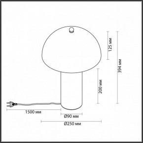 Настольная лампа декоративная Odeon Light Rufina 7088/2T в Игриме - igrim.ok-mebel.com | фото 4