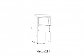 НИКОЛЬ 25 Шкаф 5-ти створчатый в Игриме - igrim.ok-mebel.com | фото 7