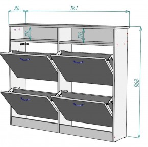 Обувница W15 в Игриме - igrim.ok-mebel.com | фото 2