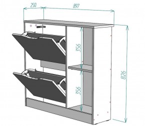 Обувница W30 в Игриме - igrim.ok-mebel.com | фото 2