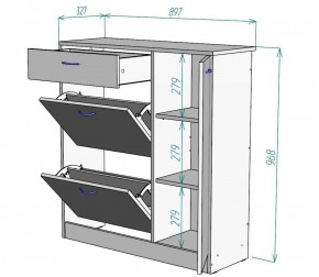 Обувница W35 в Игриме - igrim.ok-mebel.com | фото 2