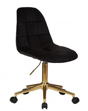 Офисное кресло для персонала DOBRIN MONTY GOLD, чёрный велюр (MJ9-101) в Игриме - igrim.ok-mebel.com | фото 2