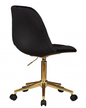 Офисное кресло для персонала DOBRIN MONTY GOLD, чёрный велюр (MJ9-101) в Игриме - igrim.ok-mebel.com | фото 4
