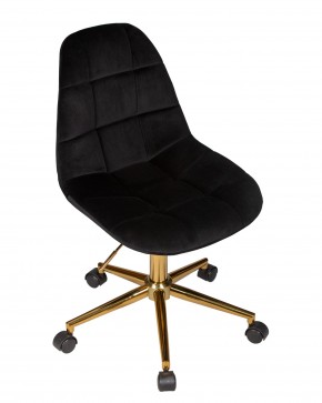 Офисное кресло для персонала DOBRIN MONTY GOLD, чёрный велюр (MJ9-101) в Игриме - igrim.ok-mebel.com | фото 7
