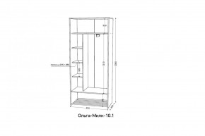 ОЛЬГА-МИЛК 10.1 Шкаф-купе без зеркала в Игриме - igrim.ok-mebel.com | фото 2