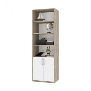ОЛИВИЯ О21 Шкаф-стеллаж (дуб серый/белый) в Игриме - igrim.ok-mebel.com | фото