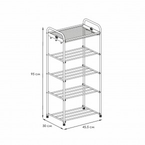 ПДОА15 Б Подставка для обуви "Альфа 15" Белый в Игриме - igrim.ok-mebel.com | фото 2