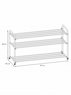 ПДОА33 Ч Подставка для обуви "Альфа 33" Черный в Игриме - igrim.ok-mebel.com | фото 2