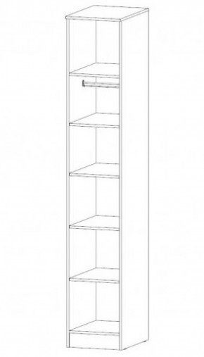 КОСТА-РИКА Пенал (шимо темный/шимо светлый) в Игриме - igrim.ok-mebel.com | фото 2