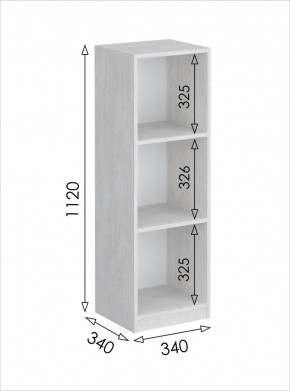 Пенал открытый мини Вена (Молокай) в Игриме - igrim.ok-mebel.com | фото 3