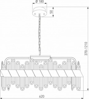 Подвесная люстра Bogate"s Jewel 419/1 в Игриме - igrim.ok-mebel.com | фото 5