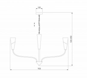 Подвесная люстра Eurosvet Rhyton 60167/8 латунь в Игриме - igrim.ok-mebel.com | фото 6