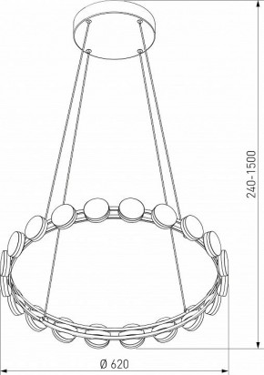 Подвесная люстра Eurosvet Tapioca 90332/20 черный в Игриме - igrim.ok-mebel.com | фото 5