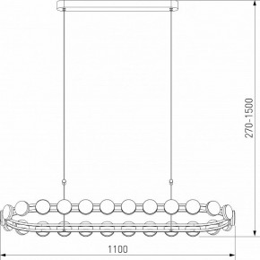 Подвесная люстра Eurosvet Tapioca 90332/26 черный в Игриме - igrim.ok-mebel.com | фото 5