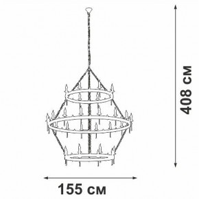 Подвесная люстра Vitaluce V1872 V1872-7/16+8+8 в Игриме - igrim.ok-mebel.com | фото 3