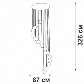 Подвесная люстра Vitaluce V2893 V2893-9/16S в Игриме - igrim.ok-mebel.com | фото 4