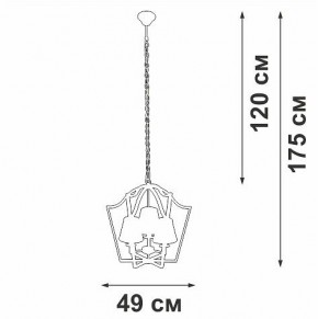 Подвесная люстра Vitaluce V4991 V4991-8/3 в Игриме - igrim.ok-mebel.com | фото 3