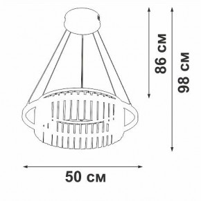Подвесная люстра Vitaluce V54010 V54010-0/1S в Игриме - igrim.ok-mebel.com | фото 6