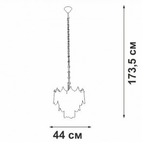 Подвесная люстра Vitaluce V5813 V5813-8/5 в Игриме - igrim.ok-mebel.com | фото 3
