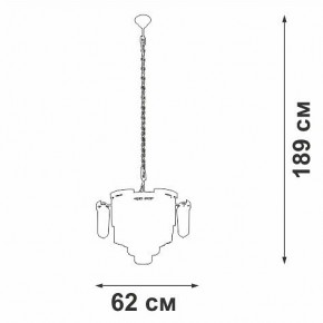 Подвесная люстра Vitaluce V58370 V58370-8/13 в Игриме - igrim.ok-mebel.com | фото 3