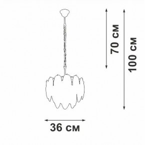Подвесная люстра Vitaluce V5887 V5887-8/4 в Игриме - igrim.ok-mebel.com | фото 4