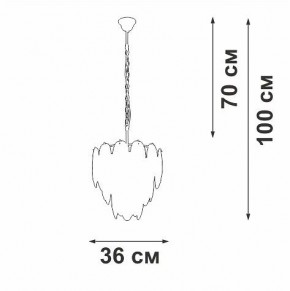 Подвесная люстра Vitaluce V5887 V5887-8/7 в Игриме - igrim.ok-mebel.com | фото 5