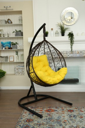 Подвесное кресло Бароло (коричневый/желтый) в Игриме - igrim.ok-mebel.com | фото