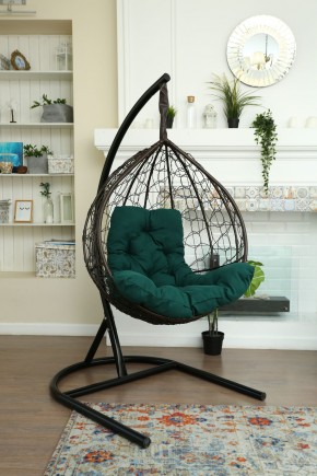 Подвесное кресло Бароло (коричневый/зеленый) в Игриме - igrim.ok-mebel.com | фото