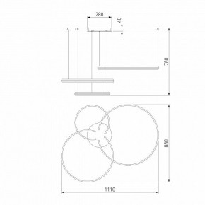 Подвесной светильник Eurosvet Gap 90180/3 золото в Игриме - igrim.ok-mebel.com | фото 5