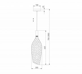 Подвесной светильник Eurosvet Ruche 90352/1 хром в Игриме - igrim.ok-mebel.com | фото 4