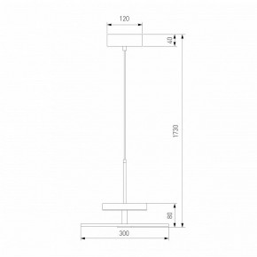 Подвесной светильник Eurosvet Thasos 40342 LED черный в Игриме - igrim.ok-mebel.com | фото 6