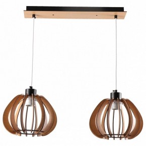 Подвесной светильник Imex MD.9012 MD.9012-2-P-BK+WOOD в Игриме - igrim.ok-mebel.com | фото