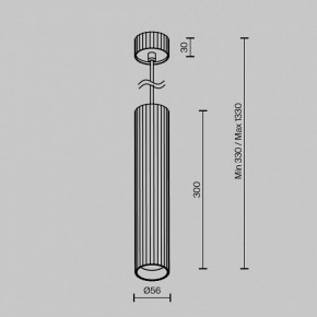 Подвесной светильник Maytoni Calipso P106PL-01-GU10-B в Игриме - igrim.ok-mebel.com | фото 7