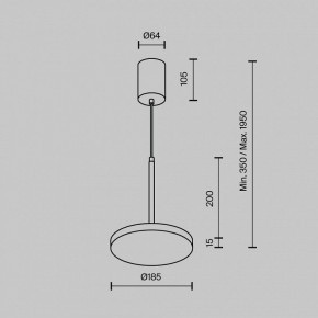 Подвесной светильник Maytoni Plato P076PL-L12W4K-BS в Игриме - igrim.ok-mebel.com | фото 6