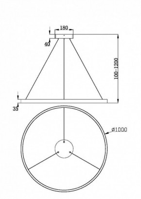 Подвесной светильник Maytoni Rim MOD058PL-L54BK в Игриме - igrim.ok-mebel.com | фото 4