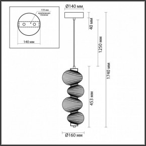 Подвесной светильник Odeon Light Bruco 5095/17L в Игриме - igrim.ok-mebel.com | фото 5