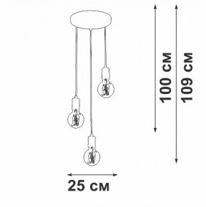 Подвесной светильник Vitaluce V2849 V2849-1/3S в Игриме - igrim.ok-mebel.com | фото 4