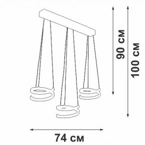Подвесной светильник Vitaluce V3047 V3047-1/3S в Игриме - igrim.ok-mebel.com | фото 4