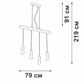 Подвесной светильник Vitaluce V47160 V47160-1/4S в Игриме - igrim.ok-mebel.com | фото 5