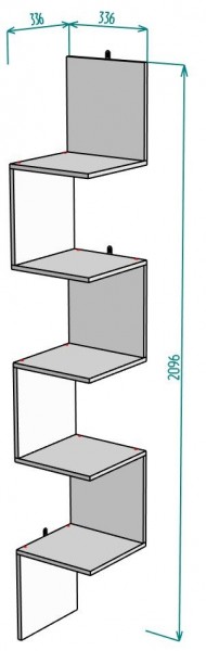 Полка S114 в Игриме - igrim.ok-mebel.com | фото 2