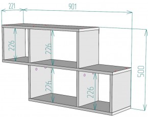 Полка S39 в Игриме - igrim.ok-mebel.com | фото 2